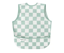 Babero sin Mangas Impermeable Checkers Sage