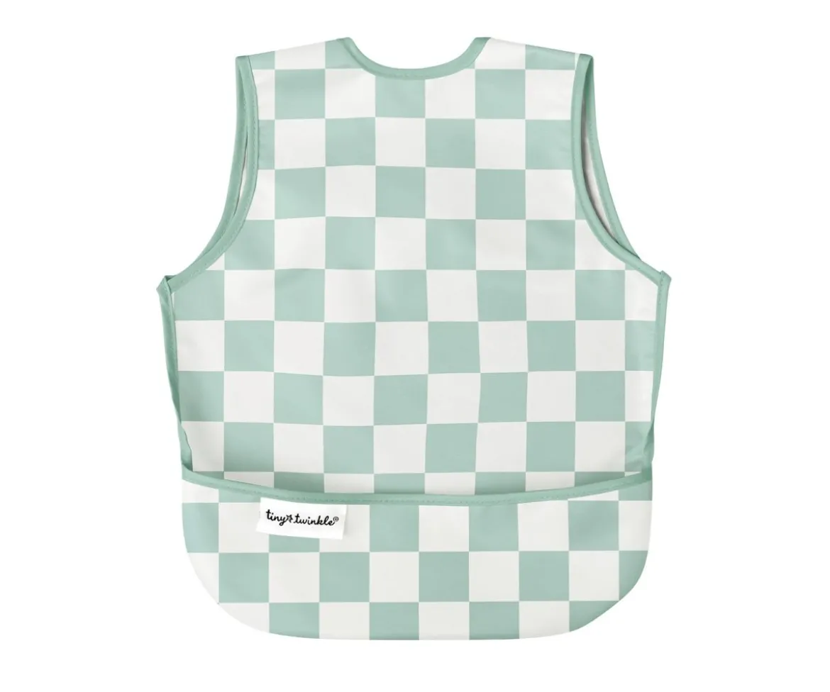 Babero sin Mangas Impermeable Checkers Sage