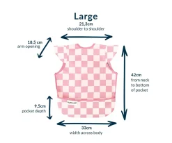 Babero sin Mangas Impermeable Checkers Sage