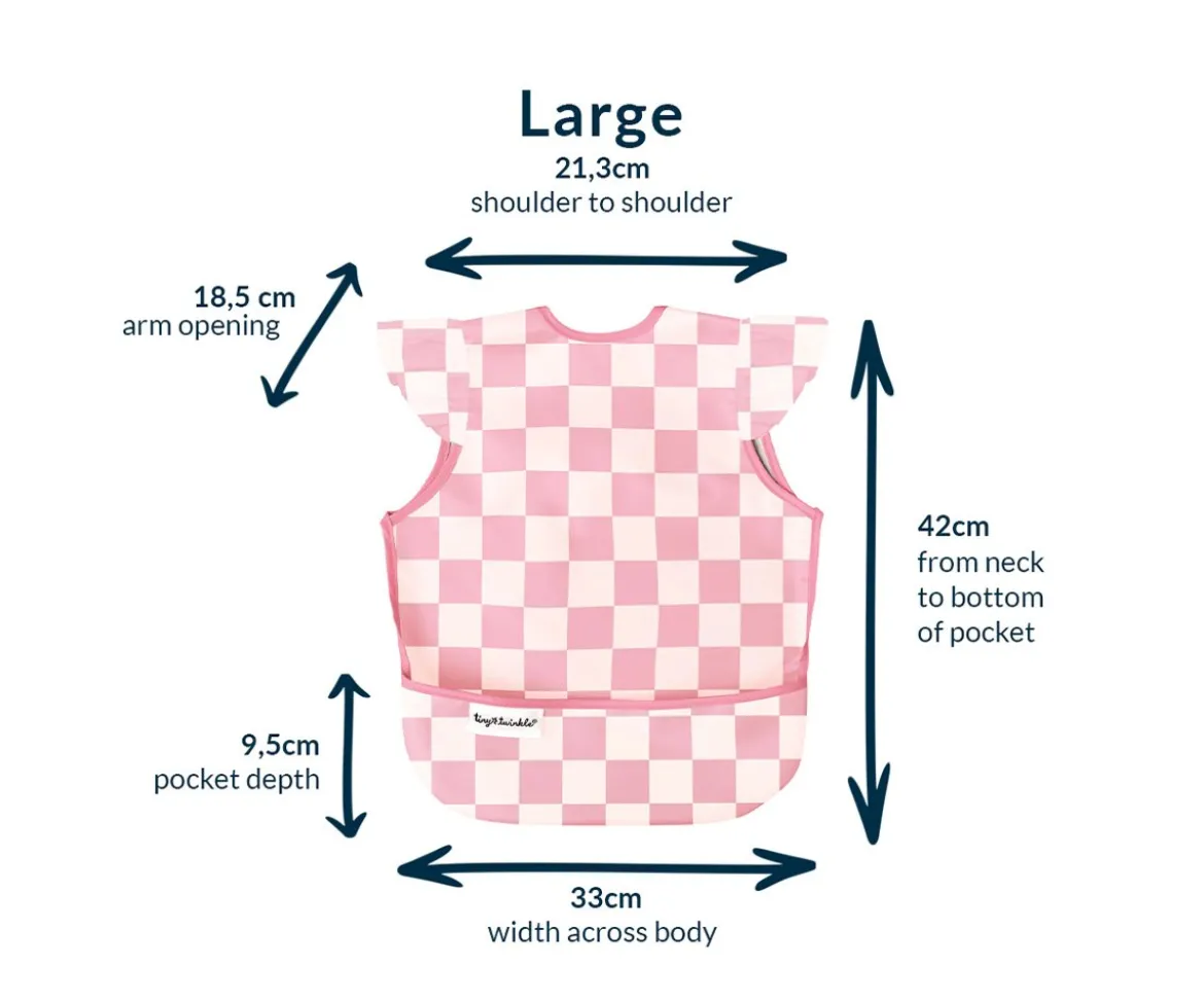 Babero sin Mangas Impermeable Checkers Sage