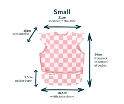 Babero sin Mangas Impermeable Checkers Sage