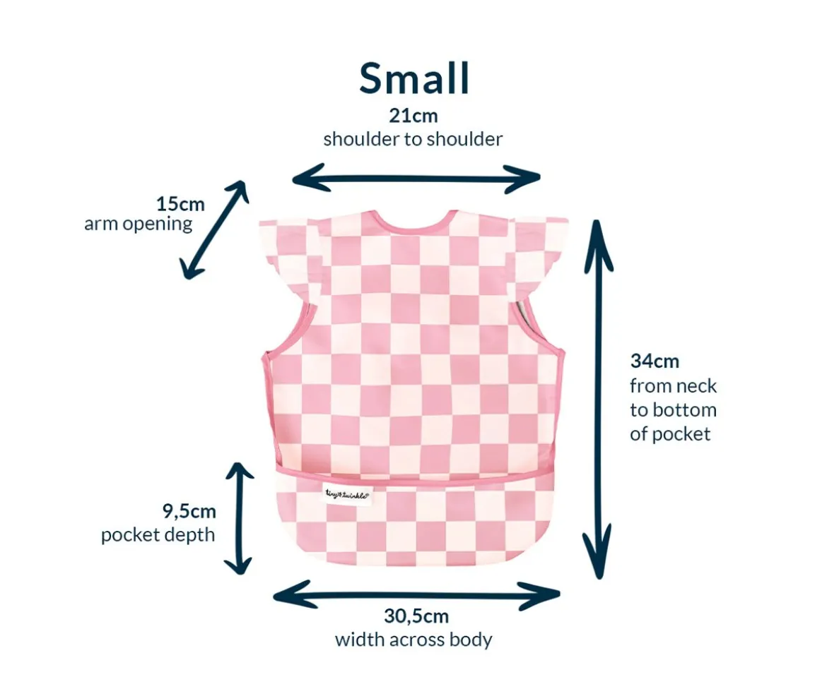 Babero sin Mangas Impermeable Checkers Sage