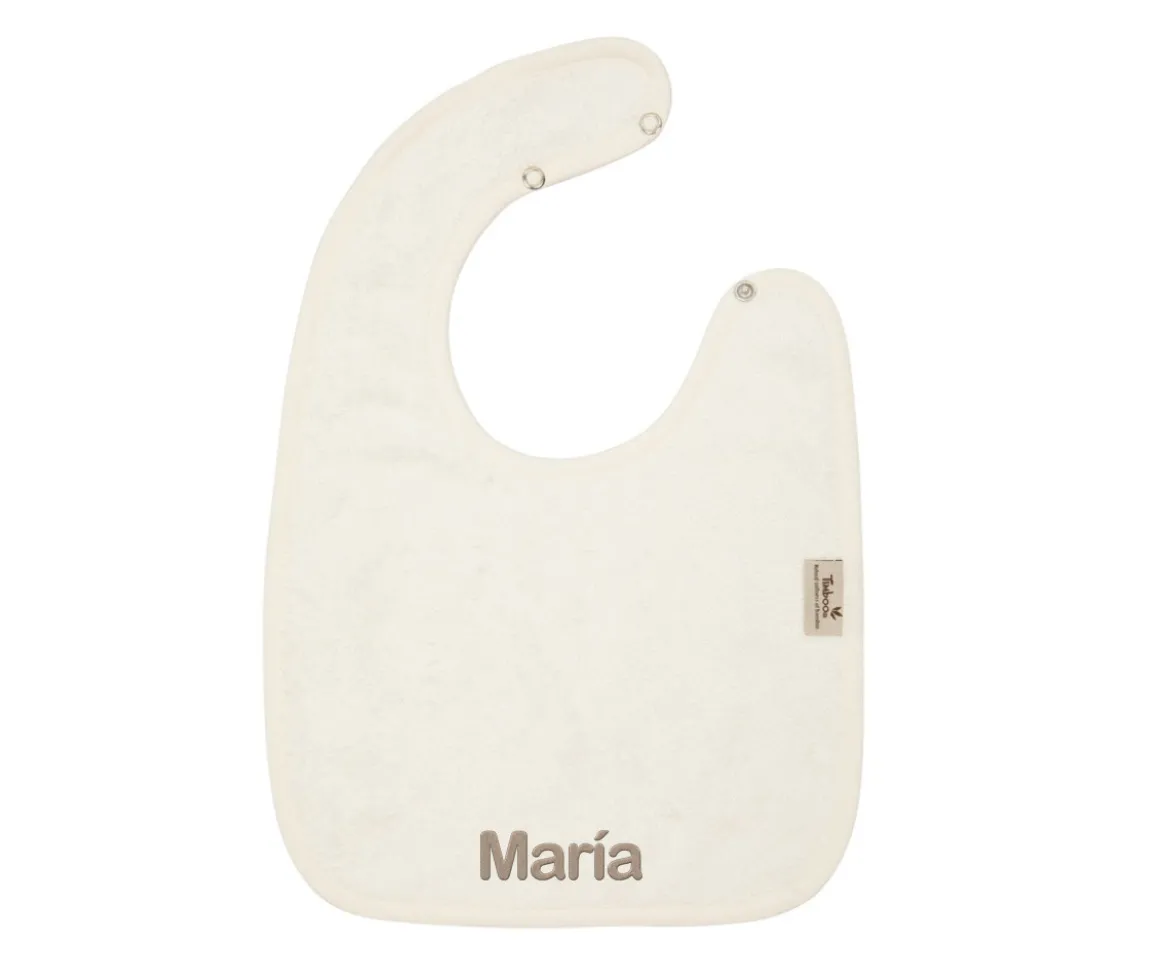Babero Timboo Daisy White Personalizable