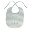 Babero Vichy Verde Personalizable