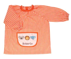 Babi con Bolsillo Central Animal Friends Naranja Personalizado