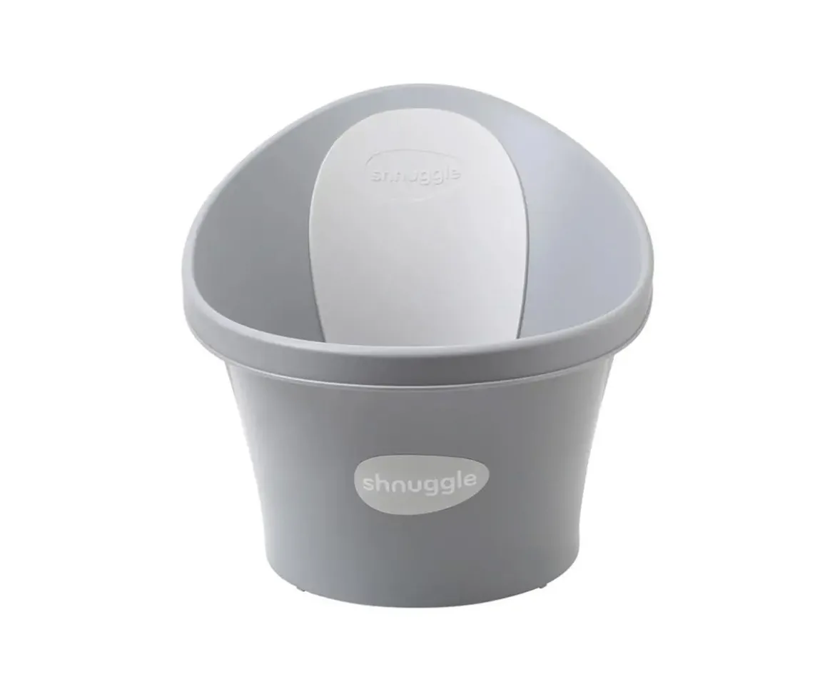 Bañera Shnuggle Gris Respaldo Blanco