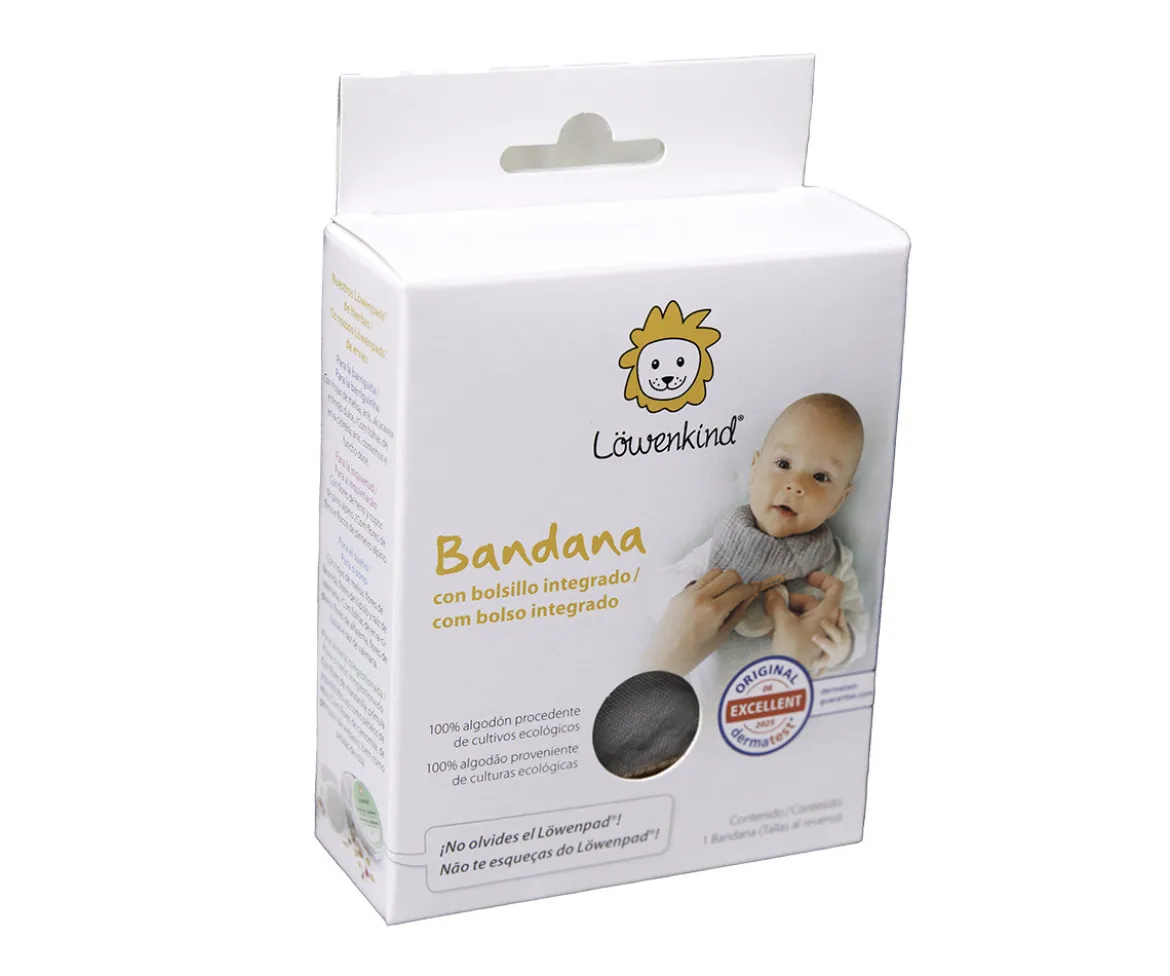 Bandana de Muselina Mini Gris