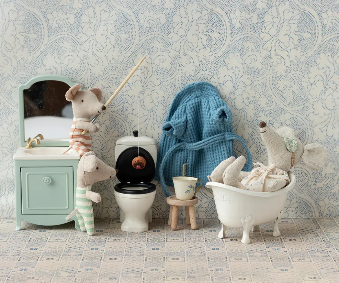 Bata de Baño Ratón Dusty Blue