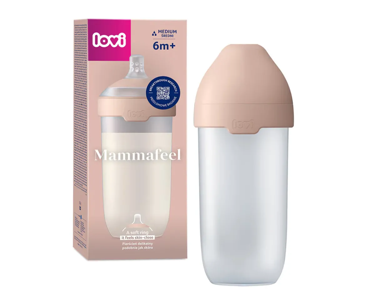 Biberón con Tetina Dinámica LOVI Mammafeel 330 ml