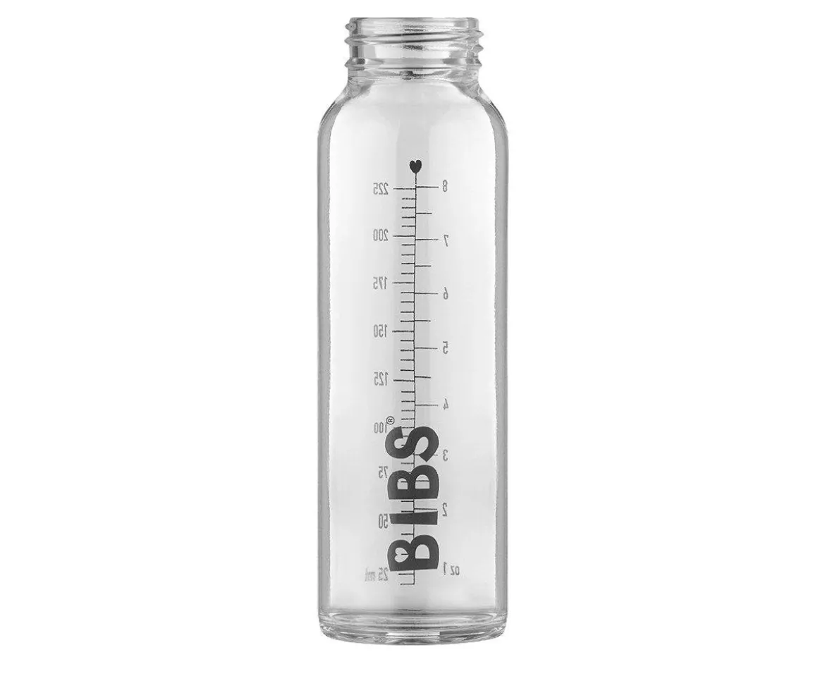 Biberón Cristal BIBS Blush 225ml + Fundas Biberón Large