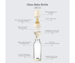 Biberón Cristal BIBS Boheme Sage 240ml
