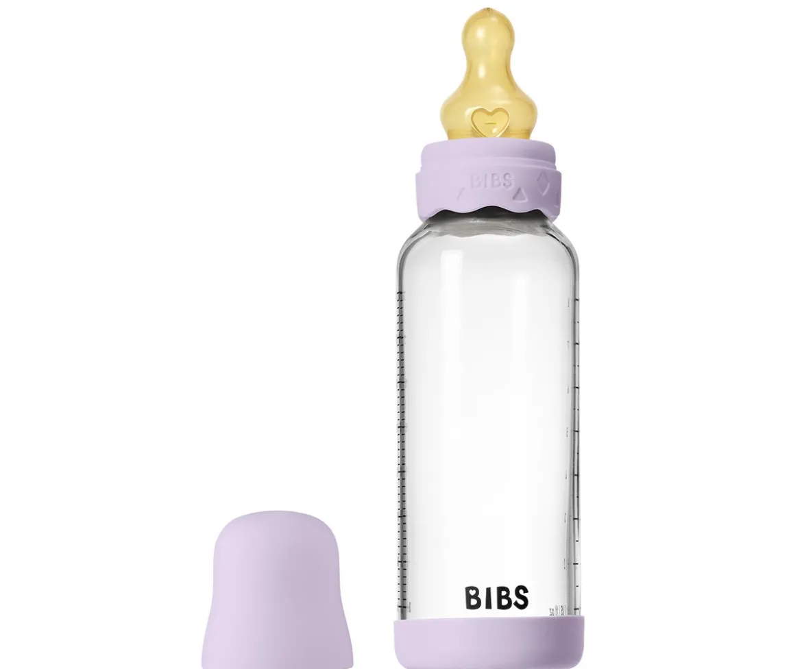 Biberón Cristal BIBS Boheme Violeta Sky 240ml