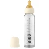 Biberón Cristal BIBS Ivory 225ml + Funda Biberón Large