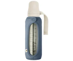 Biberón Cristal BIBS Ivory 225ml + Funda Biberón Large