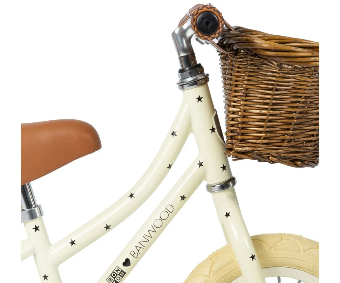 Bicicleta Banwood sin Pedales First Go! Bonton Crema