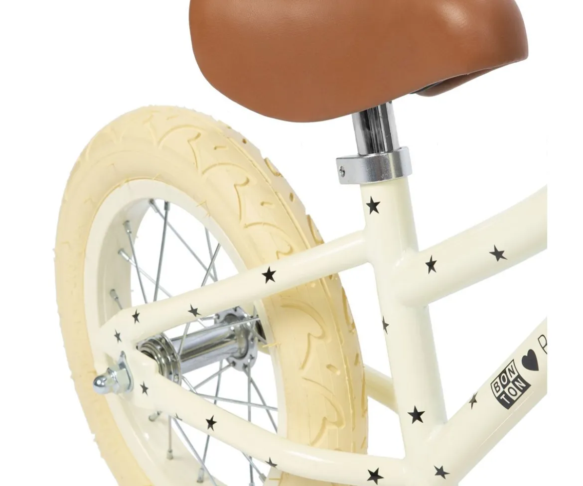 Bicicleta Banwood sin Pedales First Go! Bonton Crema