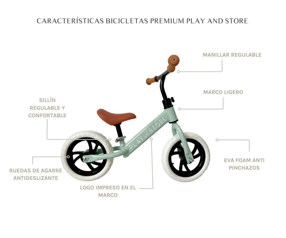 Bicicleta Equilibrio Premium + Casco Cherry