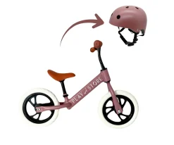Bicicleta Equilibrio Premium + Casco Cherry