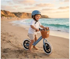 Bicicleta Equilibrio Premium + Casco Light Blue