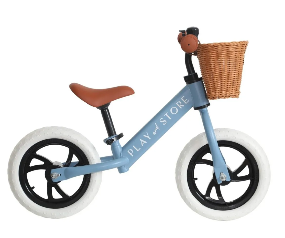 Bicicleta Equilibrio Premium + Casco Light Blue