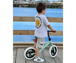 Bicicleta Equilibrio Premium + Casco Light Green
