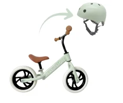 Bicicleta Equilibrio Premium + Casco Light Green