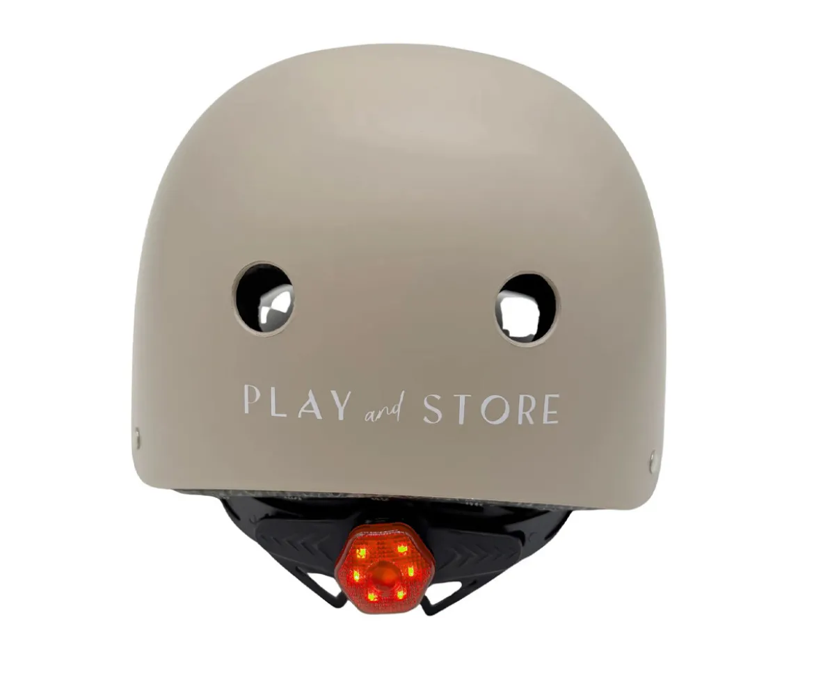 Bicicleta Equilibrio Premium + Casco Light Taupe