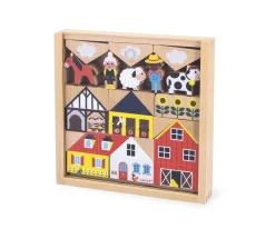 34 Bloques de Madera Campiña Cross Roads