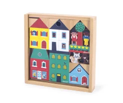 36 Bloques de Madera Ciudad Cross Roads
