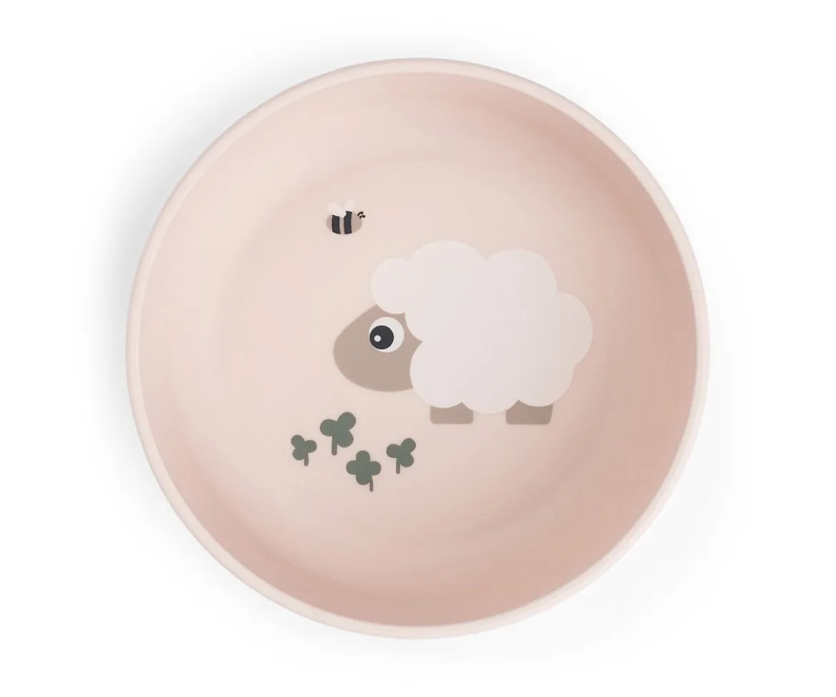 Bol Antideslizante Tiny Farm Powder