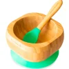 Bol Bambú Verde Eco con Cuchara