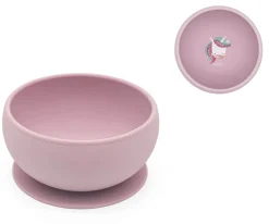 Bol con Ventosa Silicona Unicornio