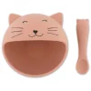 Bol con Ventosa y Cuchara de Silicona Mrs. Cat