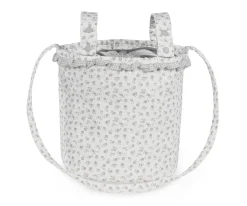 Bolsa Bucket Little Bloom Flor Gris