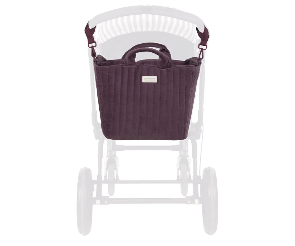 Bolsa Canastilla Cherry Velvet
