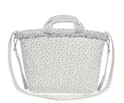 Bolsa Canastilla Little Bloom Flor Gris