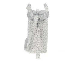 Bolsa Canastilla Little Bloom Flor Gris