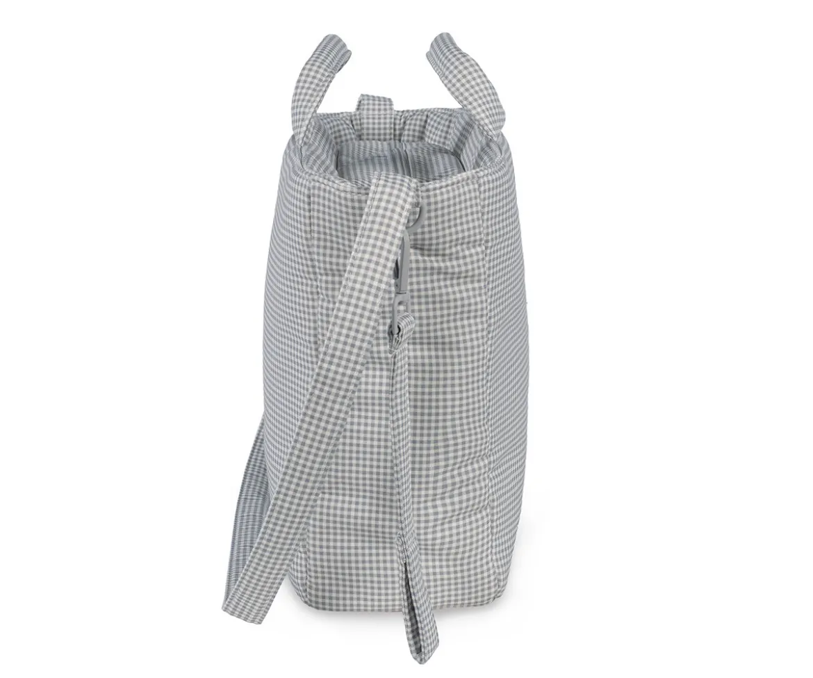 Bolsa Canastilla Little Bloom Vichy Gris