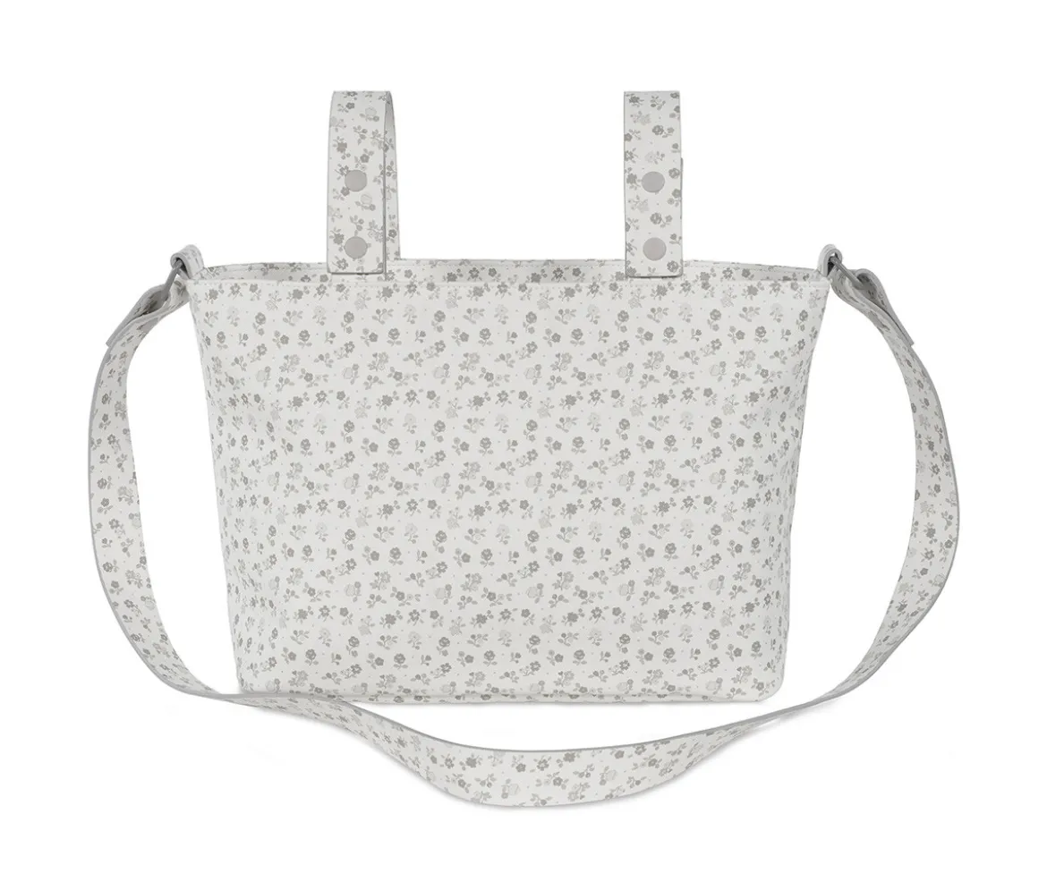Bolsa Crossbody Piel Little Bloom Flor Gris
