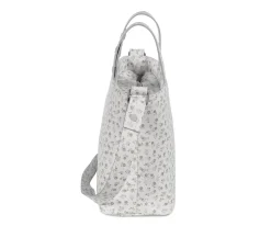Bolsa Crossbody Piel Little Bloom Flor Gris
