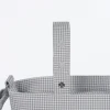 Bolsa Crossbody Piel Little Bloom Vichy Gris