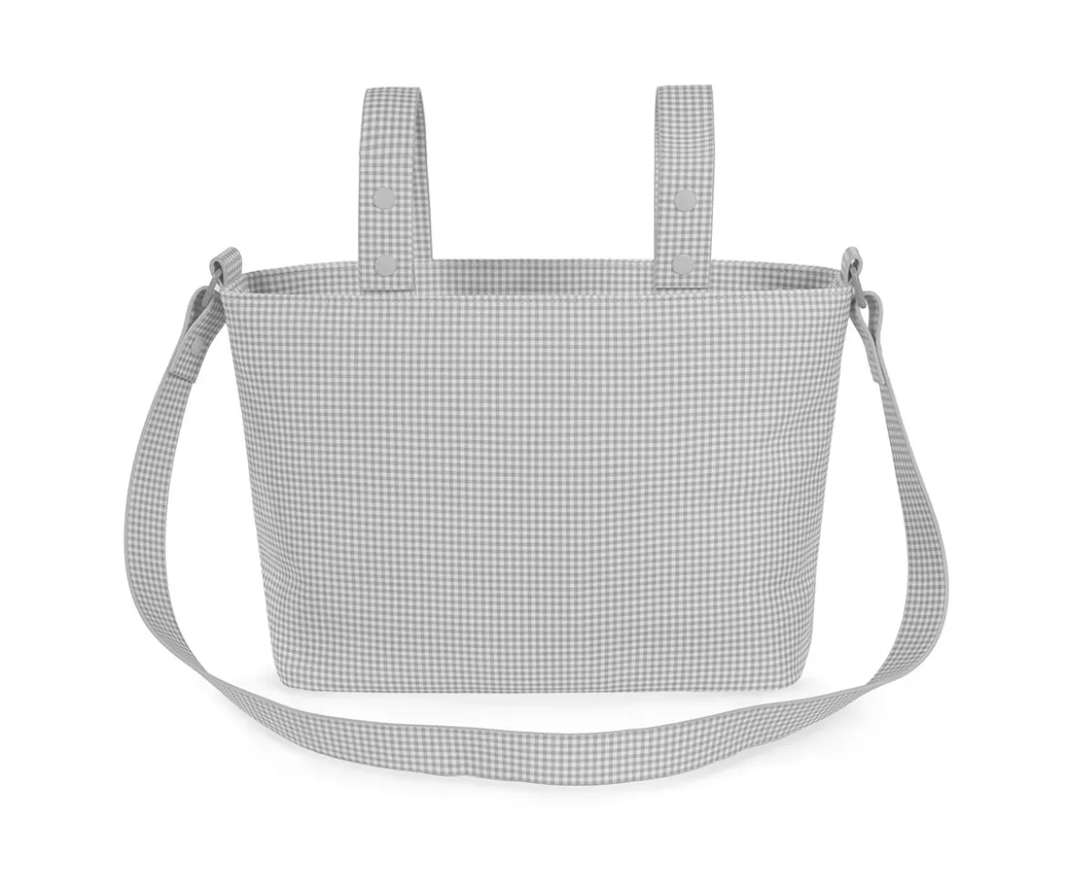 Bolsa Crossbody Piel Little Bloom Vichy Gris