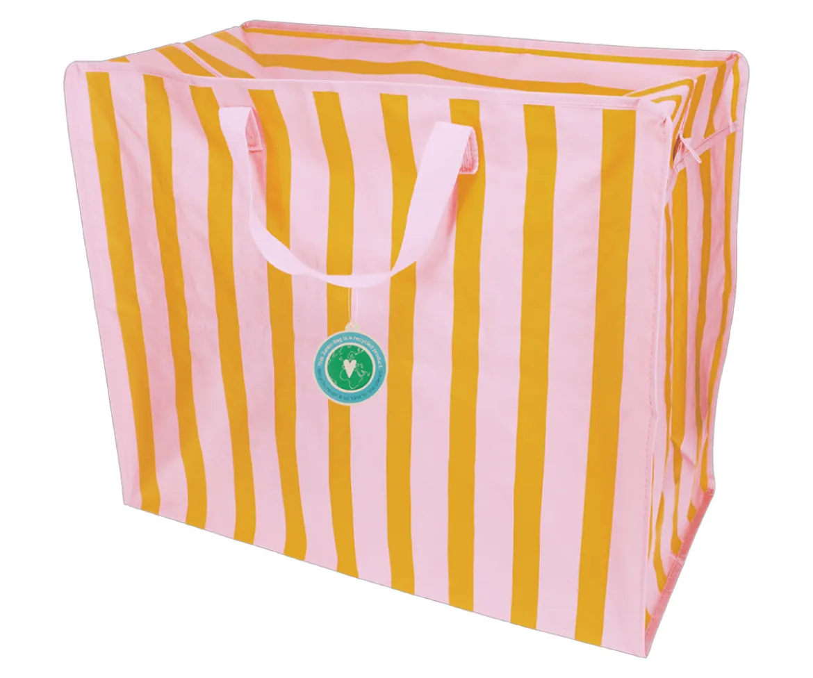 Bolsa de Almacenaje Jumbo Pink Orange Stripes
