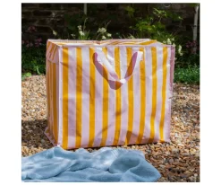 Bolsa de Almacenaje Jumbo Pink Orange Stripes