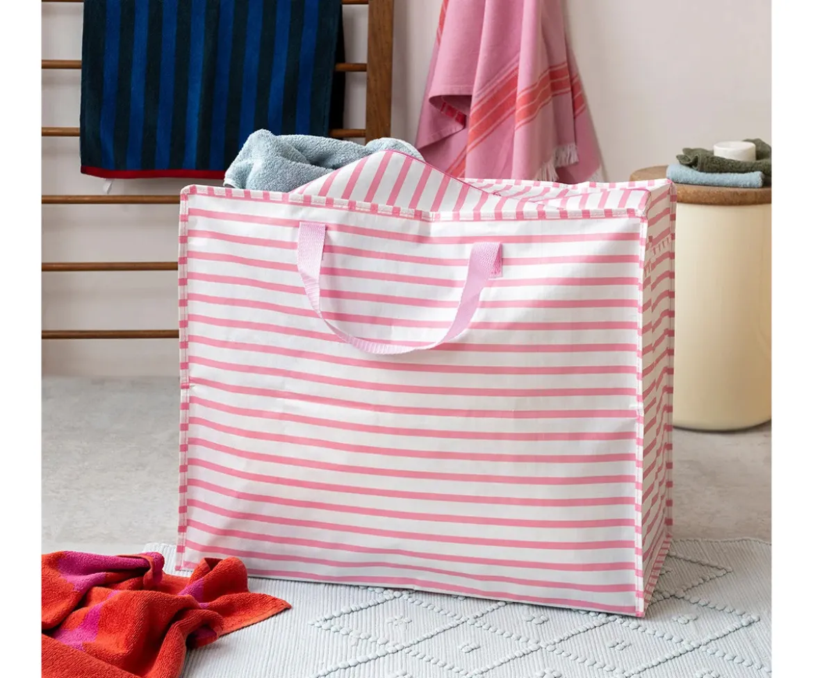 Bolsa de Almacenaje Jumbo Pink Stripes