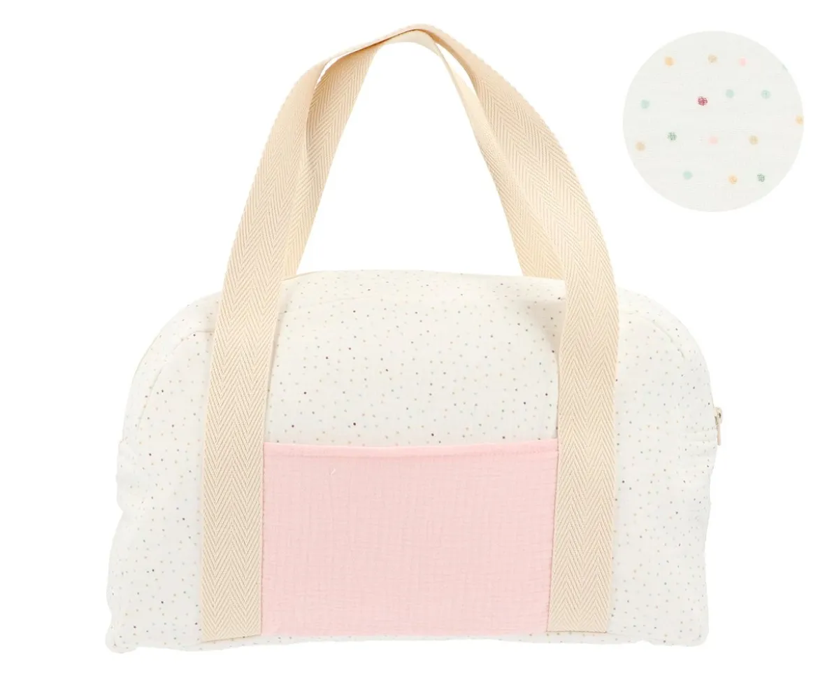 Bolsa de Deporte Rainbow Dots Rosa Personalizable