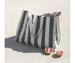 Bolsa de Playa The Vacay Rayas Verdes