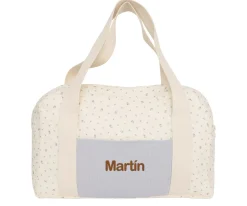 Bolsa Deporte Flor Azul Personalizable