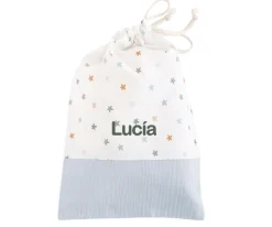 Bolsa Merienda Little Stars Blue Personalizable