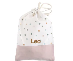 Bolsa Merienda Little Stars Pink Personalizable